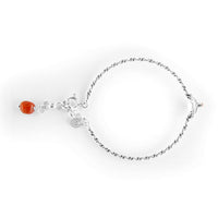 Bracciale in filigrana semirigido con bottone e corallo La Grotta dei Preziosi